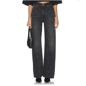 Levi's wide leg jeans in dazzle me smoke
